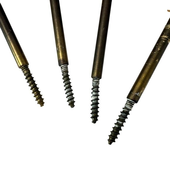 Drapery Tie Backs WTW Set of 4 Rosettes Goldtone Metal Brass Curtain Accessory - Picture 9 of 9